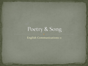 Poetry & Song