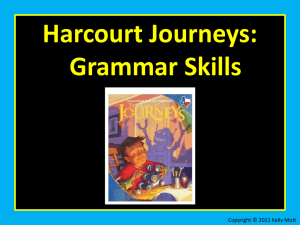 Unit 2 Lesson 7 Grammar Skills Verb Tenses, Simple Subject and