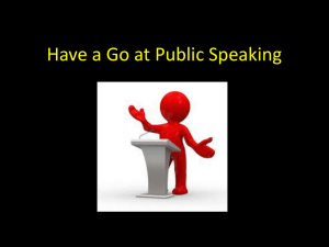 Have a Go at Public Speaking