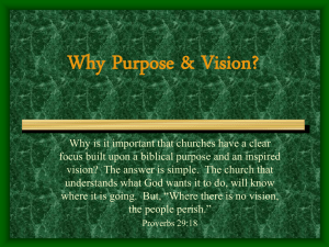 Why, Purpose & Vision PowerPoint