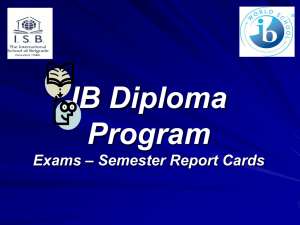 The IB Diploma Programme