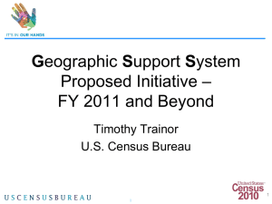 Geographic Support System Initiative