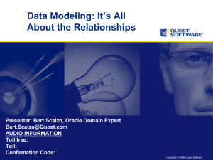 Data Modeling - Its All ABout the Relationships