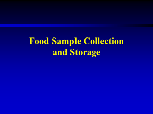 Food sample instructions