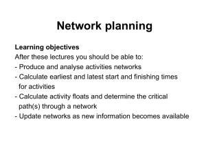Lecture 2 – Network planning