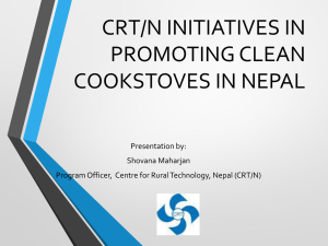 CRT/N INITIATIVES ON PROMOTING CLEAN
