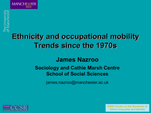 Ethnicity and occupational mobility: trends since the 1970s
