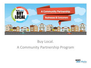 As a Buy Local Customer You`ll Receive
