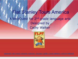 Flat Stanley Tours America (Power Point) by Cathy Walker