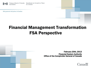 Financial Management Transformation