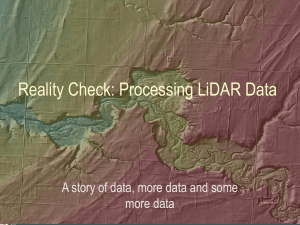 Reality Check: Processing LiDAR Data