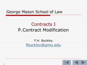 P. Contract Modification