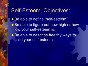 What is self esteem ?