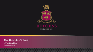 ICT at Hutchins - For Students - Intranet home page