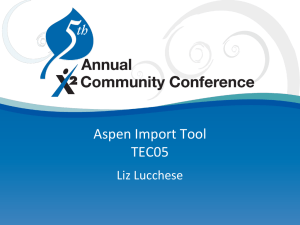 X2 Aspen Import Tool
