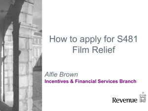How to apply for S481 relief