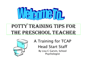 Potty Training the Preschool Child