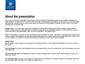 About the presentation