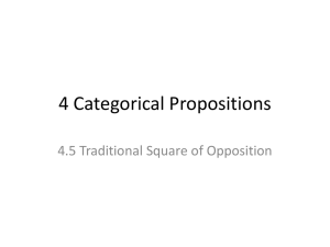 4.5 Categorical Propositions