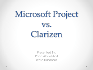 Microsoft Project vs Clarizen