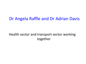 Dr Angela Raffle and Dr Adrian Davis
