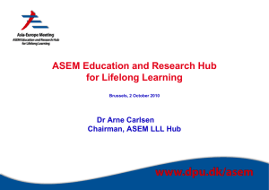 ASEM LLL PowerPoint Presentation