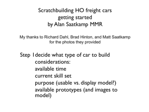 Scratchbuilding HO freight cars getting started Alan Saatkamp MMR