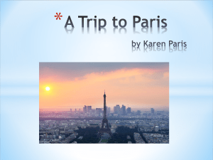 A Trip to Paris-Google Map Mini Project