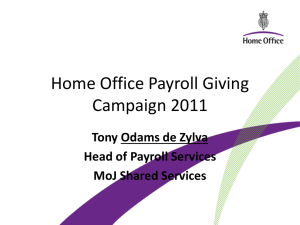 Home Office Case Study - Tony Odams de Zylva