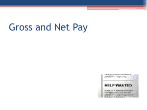 Gross and Net Pay PPT - Mt. Lebanon School District