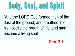 Body, Soul and Spirit - Radford Church of Christ
