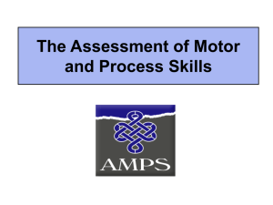 The Use of the Assessment of Motor and Process Skills