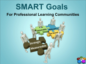 Developing SMART Goals - Osceola County School District