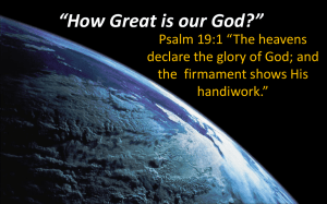 How Great is our God - Ephesus church of Christ