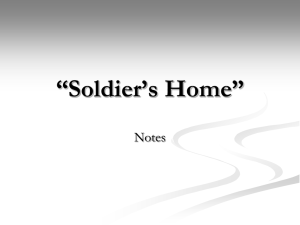“Soldier`s Home” - Butler County Schools