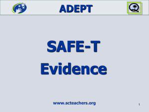 SAFE-T Evidence - Dillon School District Four