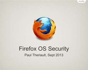 Firefox OS Malware Prevention
