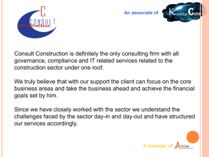 An associate of - Consult Construction