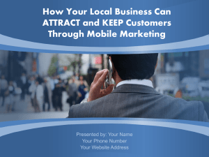 Why Mobile Marketing?