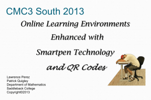 Online Learning Environments Enhanced with Smartpen Technology