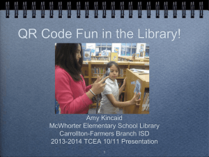 QR Code Fun in the Library PPT