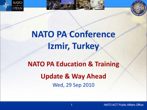 NATO PA Education & Training