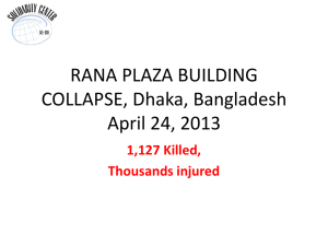 RANA PLAZA BUILDING COLLAPSE, April 24
