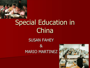 Special Education in China