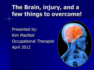 Acquired Brain Injury powerpoint presentation