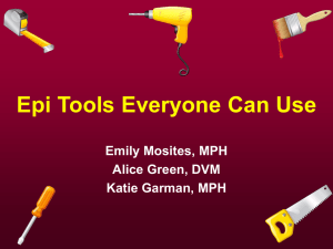 Epi Tools - the Tennessee Department of Health