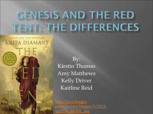 Genesis and The red tent: the differences