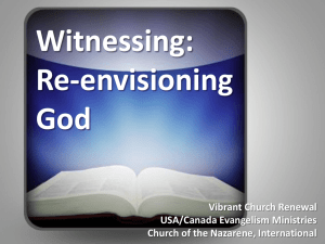 Witnessing: Re-envisioning God