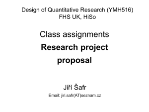 Research project proposal