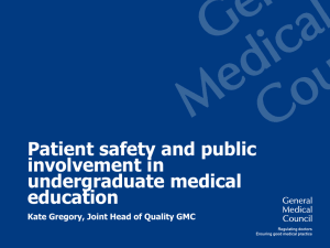 Patient safety and public engagement in undergraduate